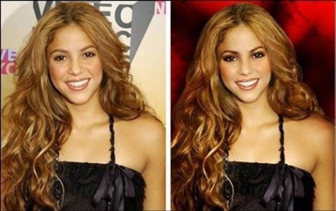 ¡Insólito! 10 Fotos de famosas con y sin Photoshop