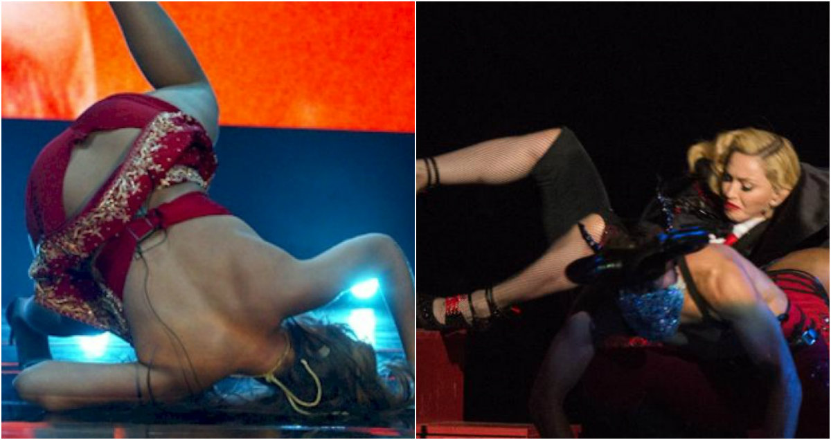 ¡Las 10 mejores caídas de los famosos en el escenario!