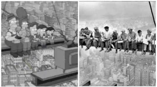 Recreaciones geniales de Los Simpsons de 12 fotos icónicas