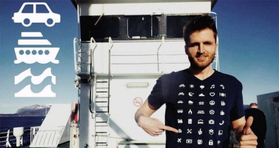 Esta camiseta para viajeros tiene 40 iconos que te ayudan a comunicarte en cualquier país e idioma