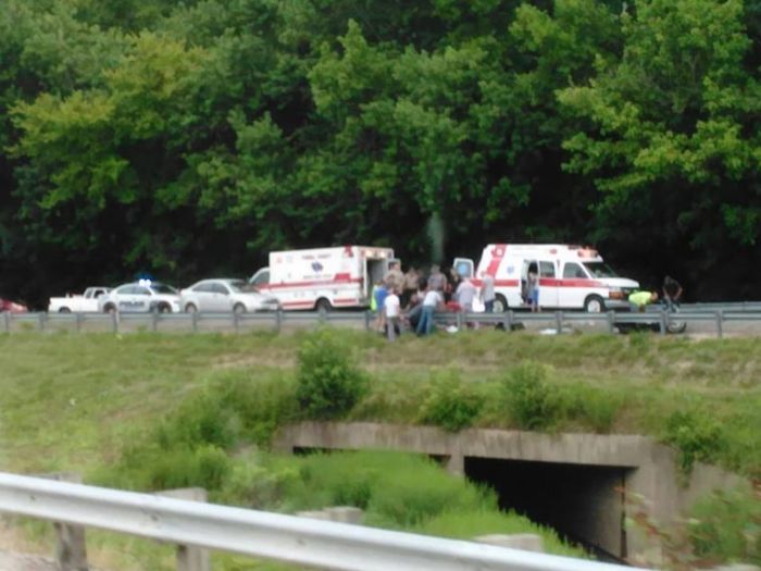 fantasma en foto de accidente de auto