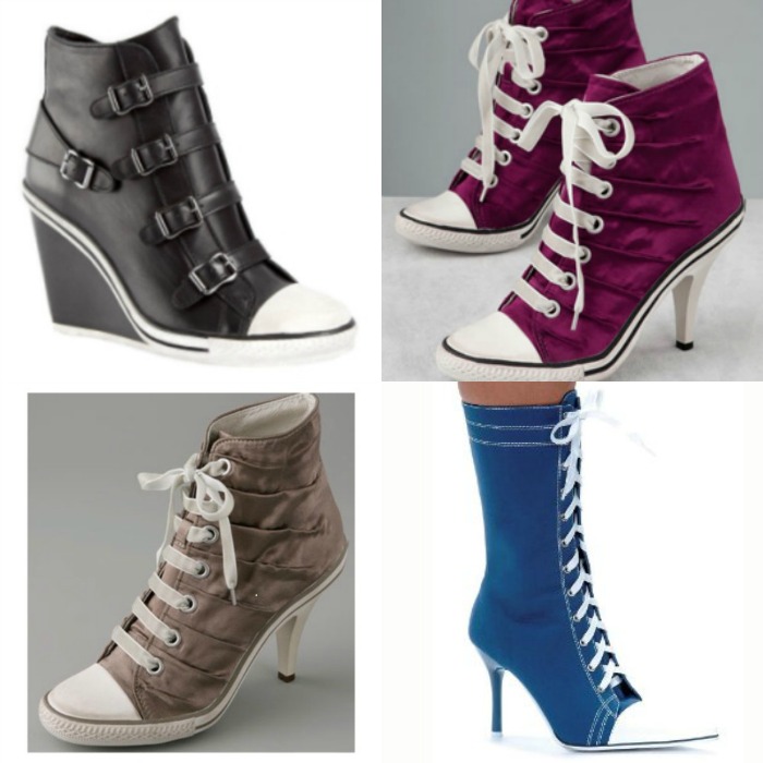 all star converse mujer tacon