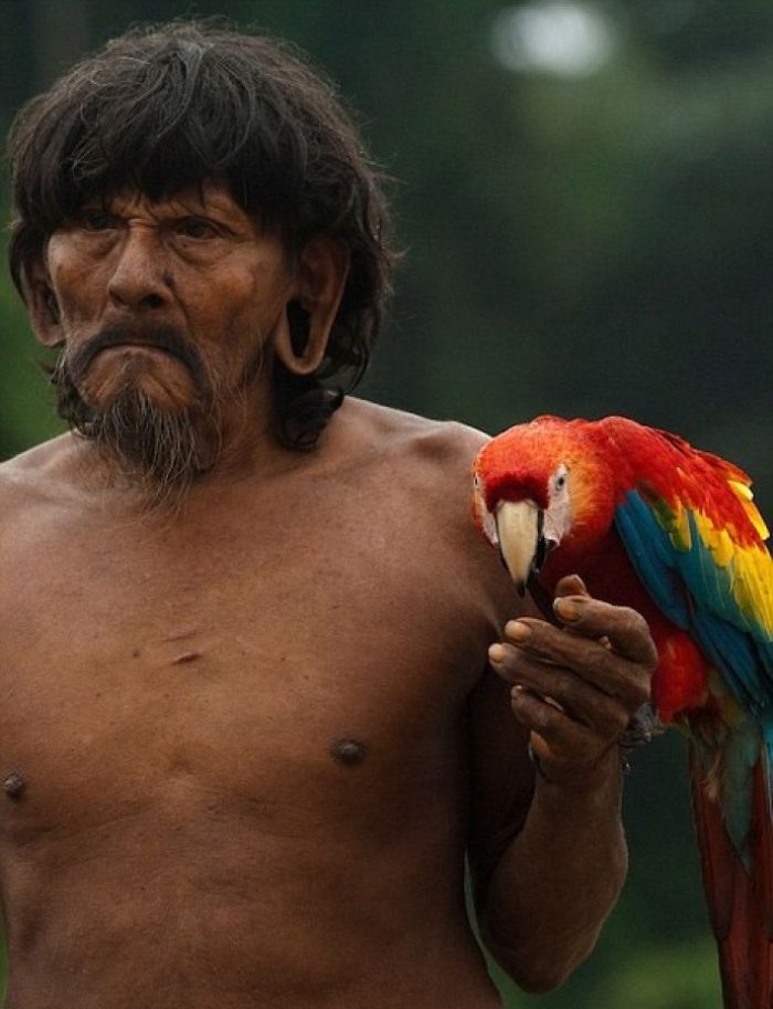 indigenas guacamaya