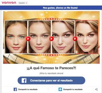 Los peligros detrás del test de Facebook: “¿A qué famoso te pareces?”