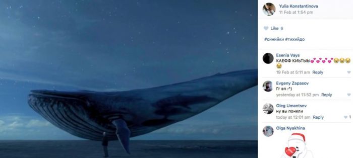 juego suicida enfermo conocido como Blue Whale