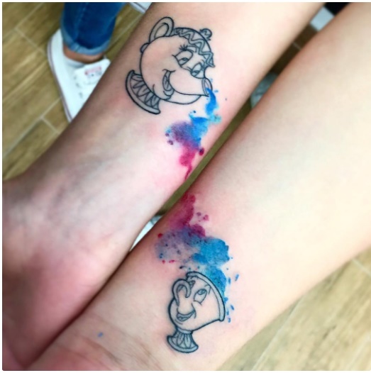 Tatuajes Bella y Bestia 17