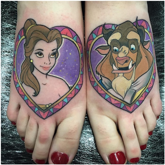 Tatuajes Bella y Bestia 2