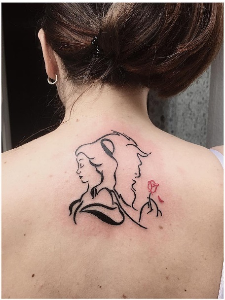 Tatuajes Bella y Bestia 9