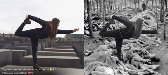 Mira cómo este artista avergüenza a los que se toman selfies en el monumento del Holocausto