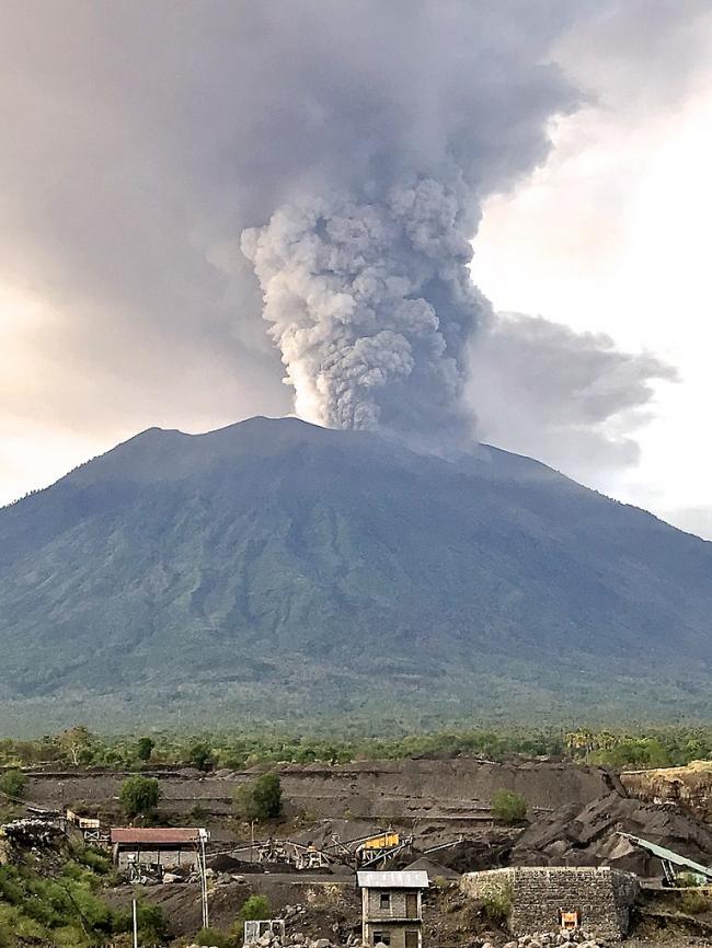 erupción de volcán en Bali puede enfriar clima 1