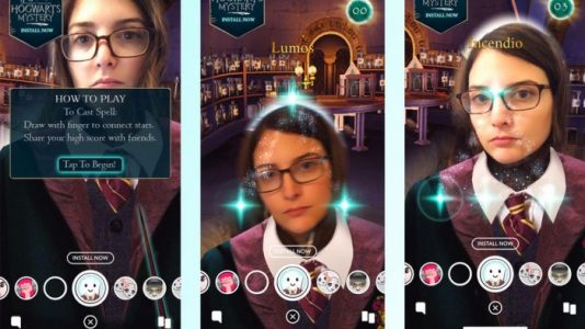Esta lente de Snapchat de Harry Potter te permitirá practicar tus habilidades de mago