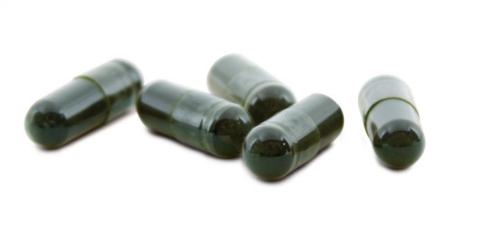 Cápsulas de espirulina