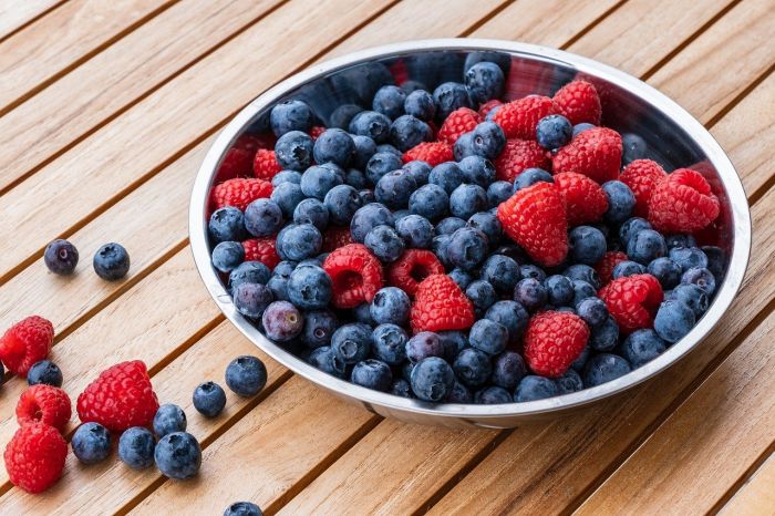 Los frutos rojos son ricos en antioxidantes