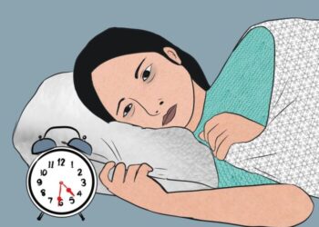 Te despiertas en medio de la noche