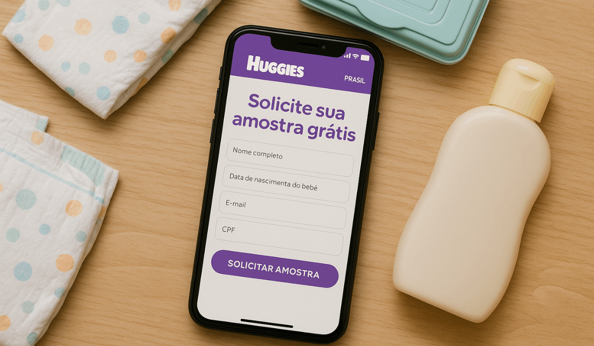 Huggies Brasil: Muestras gratis de pañales y productos para el cuidado del bebé